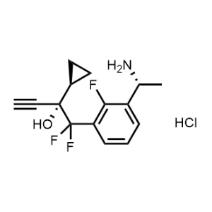 (S)-1-(3-((R)-1-Aminoethyl)-2-fluorophenyl)-2-cyclopropyl-1,1-difluorobut-3-yn-2-ol hydrochloride|CS-1050849