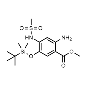 Methyl 2-amino-5-((tert-butyldimethylsilyl)oxy)-4-(methylsulfonamido)benzoate|CS-1050991