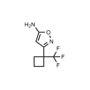 3-(1-(Trifluoromethyl)cyclobutyl)isoxazol-5-amine|CS-1051280