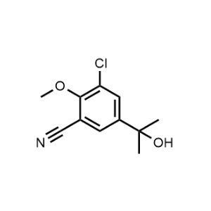 3-Chloro-5-(2-hydroxypropan-2-yl)-2-methoxybenzonitrile|CS-1051332