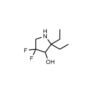 2,2-Diethyl-4,4-difluoropyrrolidin-3-ol|CS-1051345