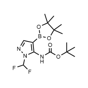 tert-Butyl (1-(difluoromethyl)-4-(4,4,5,5-tetramethyl-1,3,2-dioxaborolan-2-yl)-1H-pyrazol-5-yl)carbamate|CS-1051518