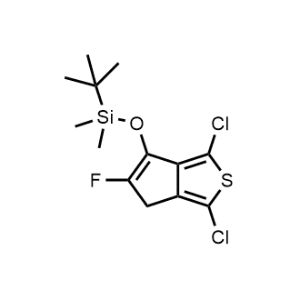 tert-Butyl((1,3-dichloro-5-fluoro-4H-cyclopenta[c]thiophen-6-yl)oxy)dimethylsilane|CS-1051611