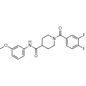 1-(3,4-Difluorobenzoyl)-N-(3-methoxyphenyl)piperidine-4-carboxamide|CS-1051750