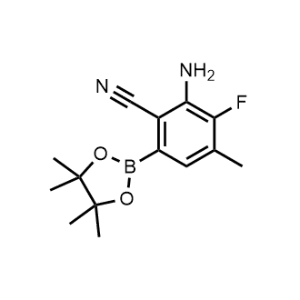 Benzonitrile, 2-amino-3-fluoro-4-methyl-6-(4,4,5,5-tetramethyl-1,3,2-dioxaborolan-2-yl)-|CS-1052997