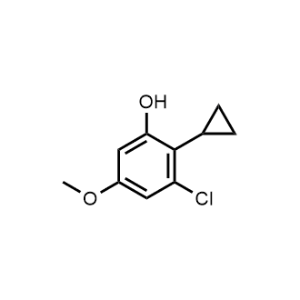 Phenol, 3-chloro-2-cyclopropyl-5-methoxy-|CS-1053009