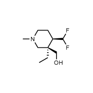 3-Piperidinemethanol, 4-(difluoromethyl)-3-ethyl-1-methyl-, (3R,4R)-rel-|CS-1053011
