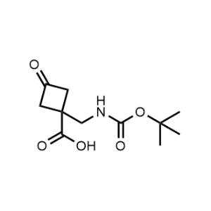 1-(((tert-Butoxycarbonyl)amino)methyl)-3-oxocyclobutane-1-carboxylic acid|CS-1053229