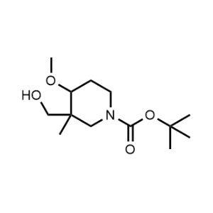 1-Piperidinecarboxylic acid, 3-(hydroxymethyl)-4-methoxy-3-methyl-, 1,1-dimethylethyl ester|CS-1053390