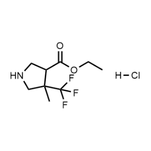 Ethyl 4-methyl-4-(trifluoromethyl)pyrrolidine-3-carboxylate hydrochloride|CS-1053661