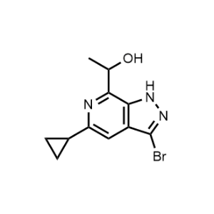 1-(3-Bromo-5-cyclopropyl-1H-pyrazolo[3,4-c]pyridin-7-yl)ethan-1-ol|CS-1053763