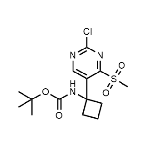 tert-Butyl (1-(2-chloro-4-(methylsulfonyl)pyrimidin-5-yl)cyclobutyl)carbamate|CS-1053886