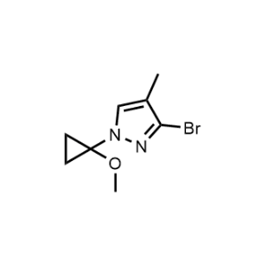 3-Bromo-1-(1-methoxycyclopropyl)-4-methyl-1H-pyrazole|CS-1054267