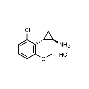 rel-Cyclopropanamine, 2-(2-chloro-6-methoxyphenyl)-, hydrochloride (1:1), (1R,2S)-rel-|CS-1054392