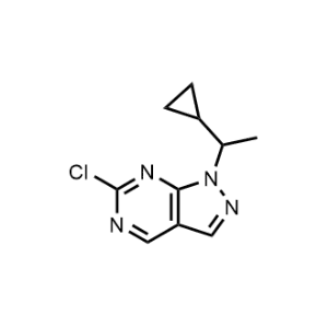 6-Chloro-1-(1-cyclopropylethyl)-1H-pyrazolo[3,4-d]pyrimidine|CS-1055199