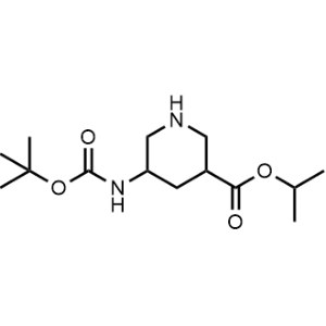 Isopropyl 5-((tert-butoxycarbonyl)amino)piperidine-3-carboxylate|CS-1055357
