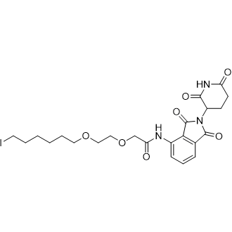 N-(2-(2,6-Dioxopiperidin-3-yl)-1,3-dioxoisoindolin-4-yl)-2-(2-((6-iodohexyl)oxy)ethoxy)acetamide|CS-1055516