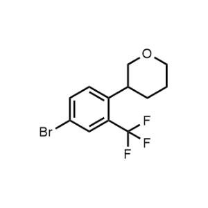 3-(4-Bromo-2-(trifluoromethyl)phenyl)tetrahydro-2H-pyran|CS-1055763