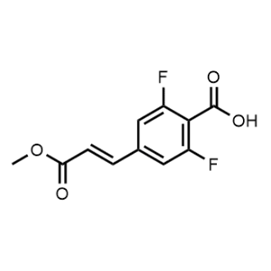 2,6-Difluoro-4-(3-methoxy-3-oxoprop-1-en-1-yl)benzoic acid|CS-1055902