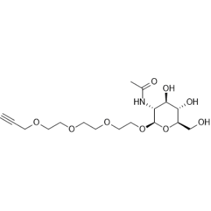 N-((2R,3R,4R,5S,6R)-4,5-Dihydroxy-6-(hydroxymethyl)-2-(2-(2-(2-(prop-2-yn-1-yloxy)ethoxy)ethoxy)ethoxy)tetrahydro-2H-pyran-3-yl)acetamide|CS-1056020