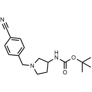 Tert-butyl (1-(4-cyanobenzyl)pyrrolidin-3-yl)carbamate|CS-1056345