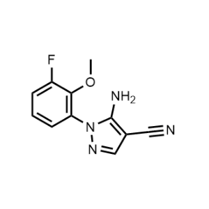5-Amino-1-(3-fluoro-2-methoxyphenyl)-1H-pyrazole-4-carbonitrile|CS-1056581