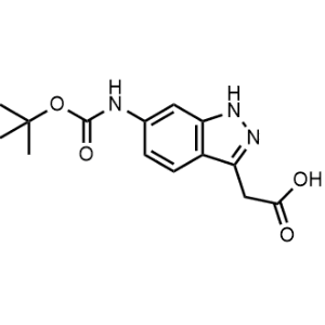 2-(6-((Tert-butoxycarbonyl)amino)-1H-indazol-3-yl)acetic acid|CS-1056604