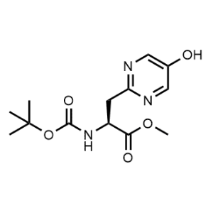 Methyl (S)-2-((tert-butoxycarbonyl)amino)-3-(5-hydroxypyrimidin-2-yl)propanoate|CS-1056665