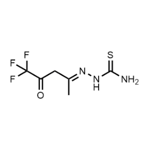 2-(5,5,5-Trifluoro-4-oxopentan-2-ylidene)hydrazine-1-carbothioamide|CS-1056672
