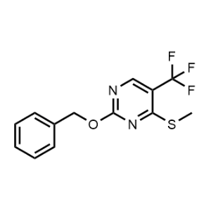 2-(Benzyloxy)-4-(methylthio)-5-(trifluoromethyl)pyrimidine|CS-1056780
