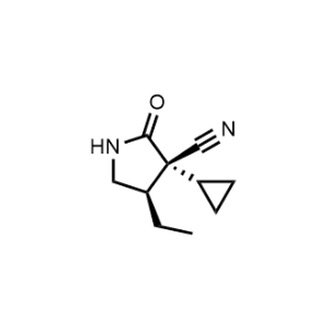 (3R,4R)-3-Cyclopropyl-4-ethyl-2-oxopyrrolidine-3-carbonitrile|CS-1056824