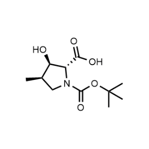 (2R,3R,4R)-1-(Tert-butoxycarbonyl)-3-hydroxy-4-methylpyrrolidine-2-carboxylic acid|CS-1056827