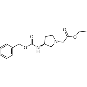 Ethyl (S)-2-(3-(((benzyloxy)carbonyl)amino)pyrrolidin-1-yl)acetate|CS-1056944