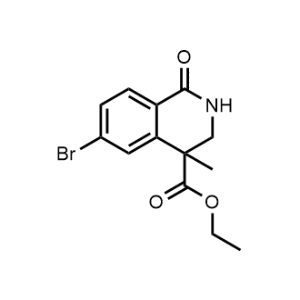 Ethyl 6-bromo-4-methyl-1-oxo-1,2,3,4-tetrahydroisoquinoline-4-carboxylate|CS-1057200