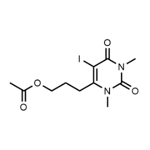 3-(5-Iodo-1,3-dimethyl-2,6-dioxo-1,2,3,6-tetrahydropyrimidin-4-yl)propyl acetate|CS-1057393