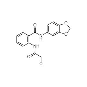 N-(Benzo[d][1,3]dioxol-5-yl)-2-(2-chloroacetamido)benzamide|CS-1057443