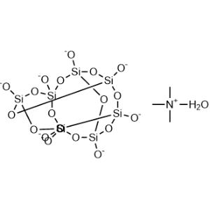Mono(tetramethylammonium) mono(2,4,6,8,10,12,14,16,17,18,19,20-dodecaoxa-1,3,5,7,9,11,13,15-octasilapentacyclo[9.5.1.1(3,9).1(5,15).1(7,13)]icosan-1,3,5,7,9,11,13,15-octakis(olate)) hydrate|CS-1057452