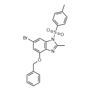 4-(Benzyloxy)-6-bromo-2-methyl-1-tosyl-1H-benzo[d]imidazole|CS-1057554