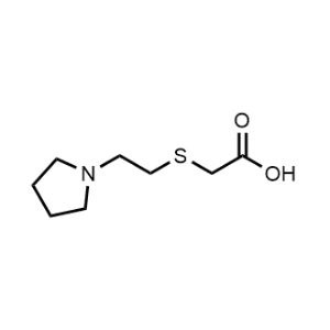 2-((2-(Pyrrolidin-1-yl)ethyl)thio)acetic acid|CS-1057621