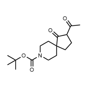 Tert-butyl 2-acetyl-1-oxo-8-azaspiro[4.5]decane-8-carboxylate|CS-1057818