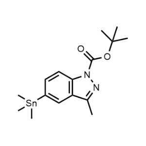 Tert-butyl 3-methyl-5-(trimethylstannyl)-1H-indazole-1-carboxylate|CS-1057993