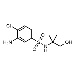 3-Amino-4-chloro-N-(1-hydroxy-2-methylpropan-2-yl)benzenesulfonamide|CS-1058200
