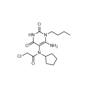 N-(6-Amino-1-butyl-2,4-dioxo-1,2,3,4-tetrahydropyrimidin-5-yl)-2-chloro-N-cyclopentylacetamide|CS-1058309