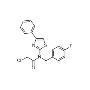 2-Chloro-N-(4-fluorobenzyl)-N-(4-phenylthiazol-2-yl)acetamide|CS-1058536