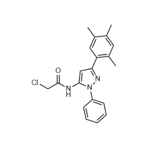2-Chloro-N-(1-phenyl-3-(2,4,5-trimethylphenyl)-1H-pyrazol-5-yl)acetamide|CS-1058663