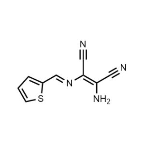 2-Amino-3-((thiophen-2-ylmethylene)amino)but-2-enedinitrile|CS-1058674
