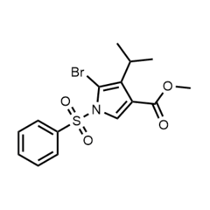 Methyl 5-bromo-4-isopropyl-1-(phenylsulfonyl)-1H-pyrrole-3-carboxylate|CS-1058688