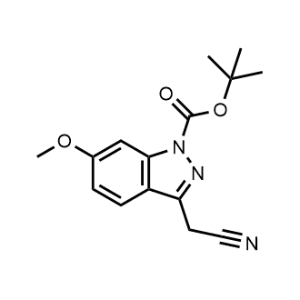 Tert-butyl 3-(cyanomethyl)-6-methoxy-1H-indazole-1-carboxylate|CS-1058977