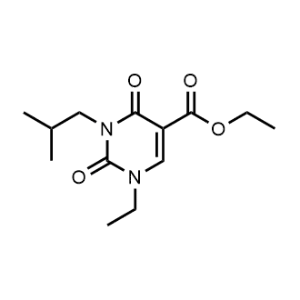 Ethyl 1-ethyl-3-isobutyl-2,4-dioxo-1,2,3,4-tetrahydropyrimidine-5-carboxylate|CS-1059085
