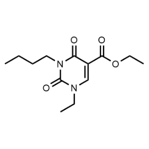 Ethyl 3-butyl-1-ethyl-2,4-dioxo-1,2,3,4-tetrahydropyrimidine-5-carboxylate|CS-1059086